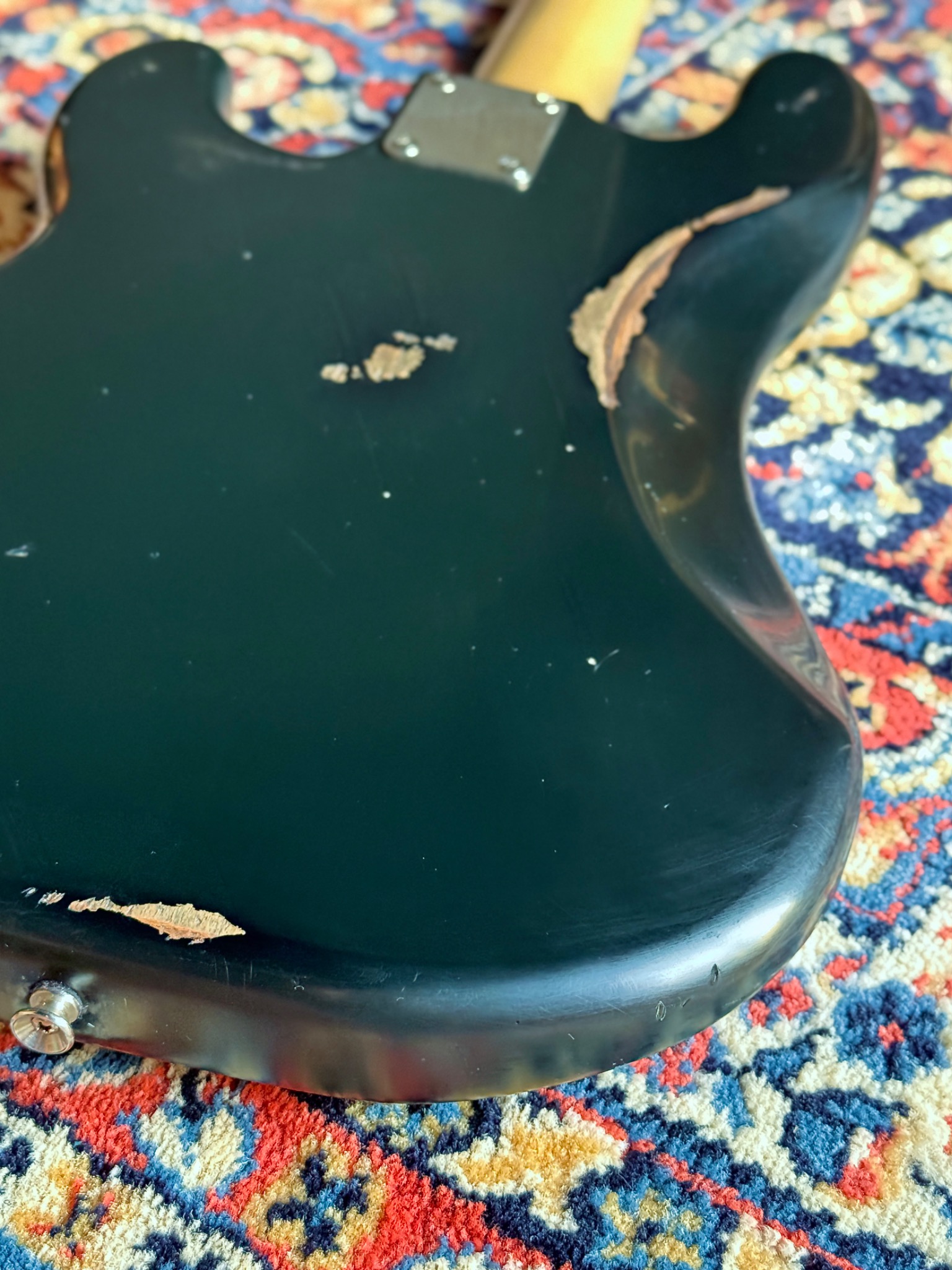 Fresher FP-360 rear body showing finish chips and edge wear