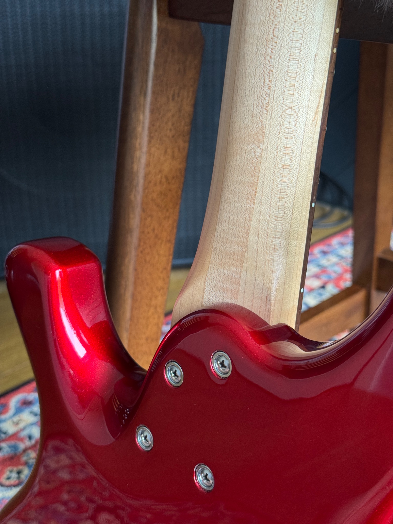 Rear body and neck plate detail